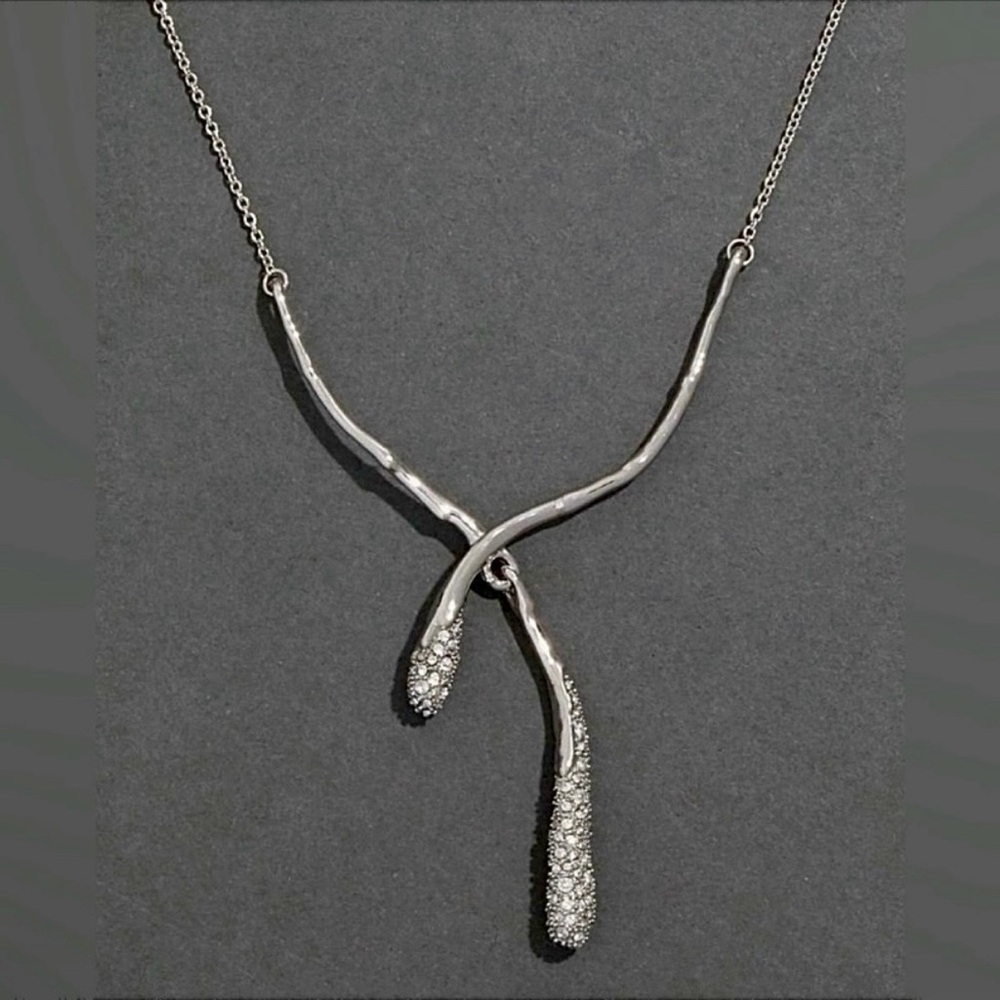 Alexis Bittar Solonales Crystal Cascade Necklace